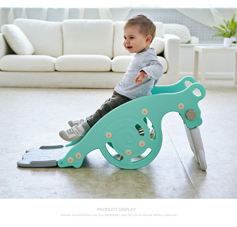 1 Rocking Horse Slide Two-in-One Dual-Use Basketball Hoop Indoor Baby Full-Year Gift Children Thickened 1-6 Trojan