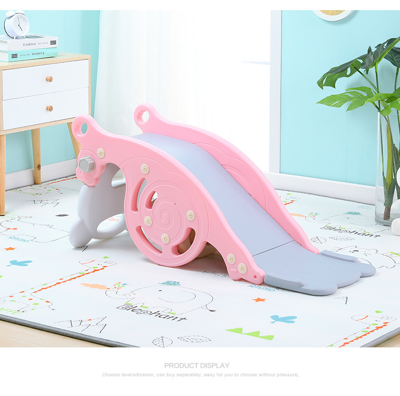 1 Rocking Horse Slide Two-in-One Dual-Use Basketball Hoop Indoor Baby Full-Year Gift Children Thickened 1-6 Trojan