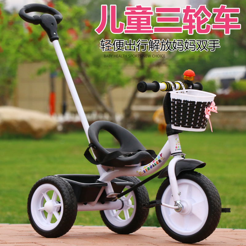 Wholesale Children&#039;s Tricycle 1-3-6 Years Old Boys and Girls Baby Lightweight Bicycle Trolley Children Tri-Wheel Bike