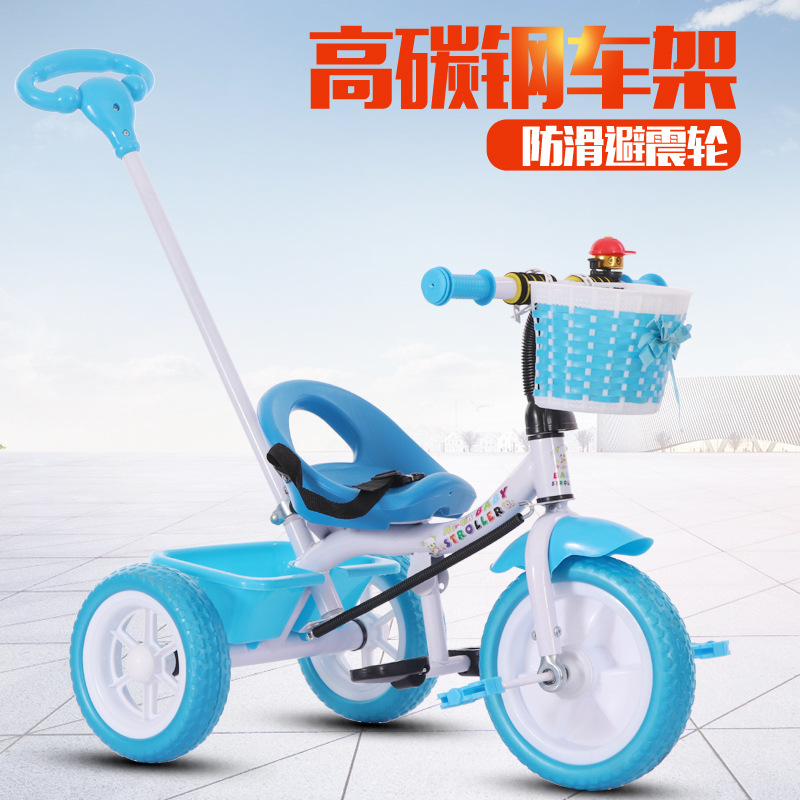 Wholesale Children&#039;s Tricycle 1-3-6 Years Old Boys and Girls Baby Lightweight Bicycle Trolley Children Tri-Wheel Bike