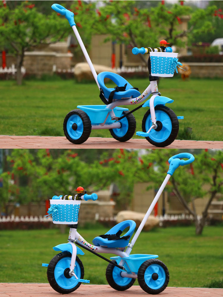 Wholesale Children's Tricycle 1-3-6 Years Old Boys and Girls Baby Lightweight Bicycle Trolley Children Tri-Wheel Bike