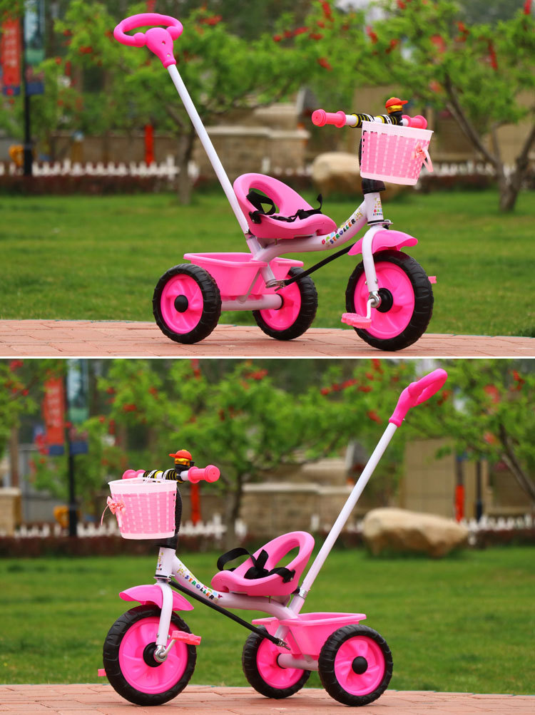 Wholesale Children's Tricycle 1-3-6 Years Old Boys and Girls Baby Lightweight Bicycle Trolley Children Tri-Wheel Bike
