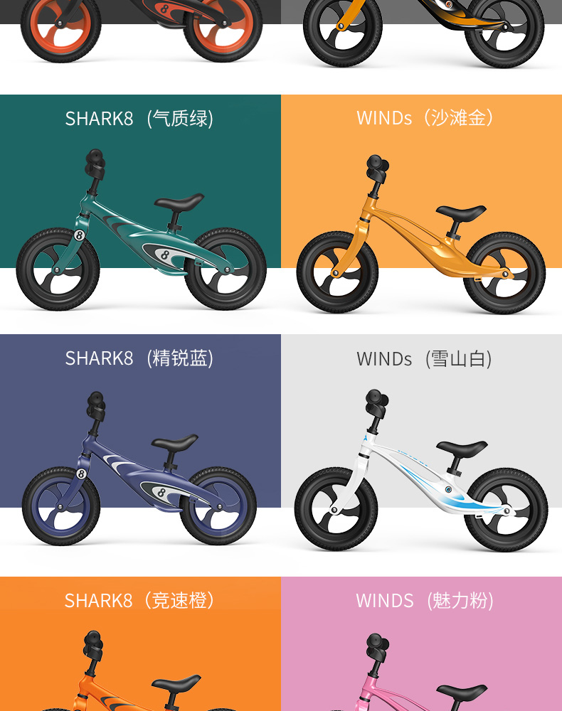 Balance Bike (for Kids) No Pedal 1-2-3-6 Years Old Baby Yo Scooter Child Bicycle Bike Kids Balance Bike