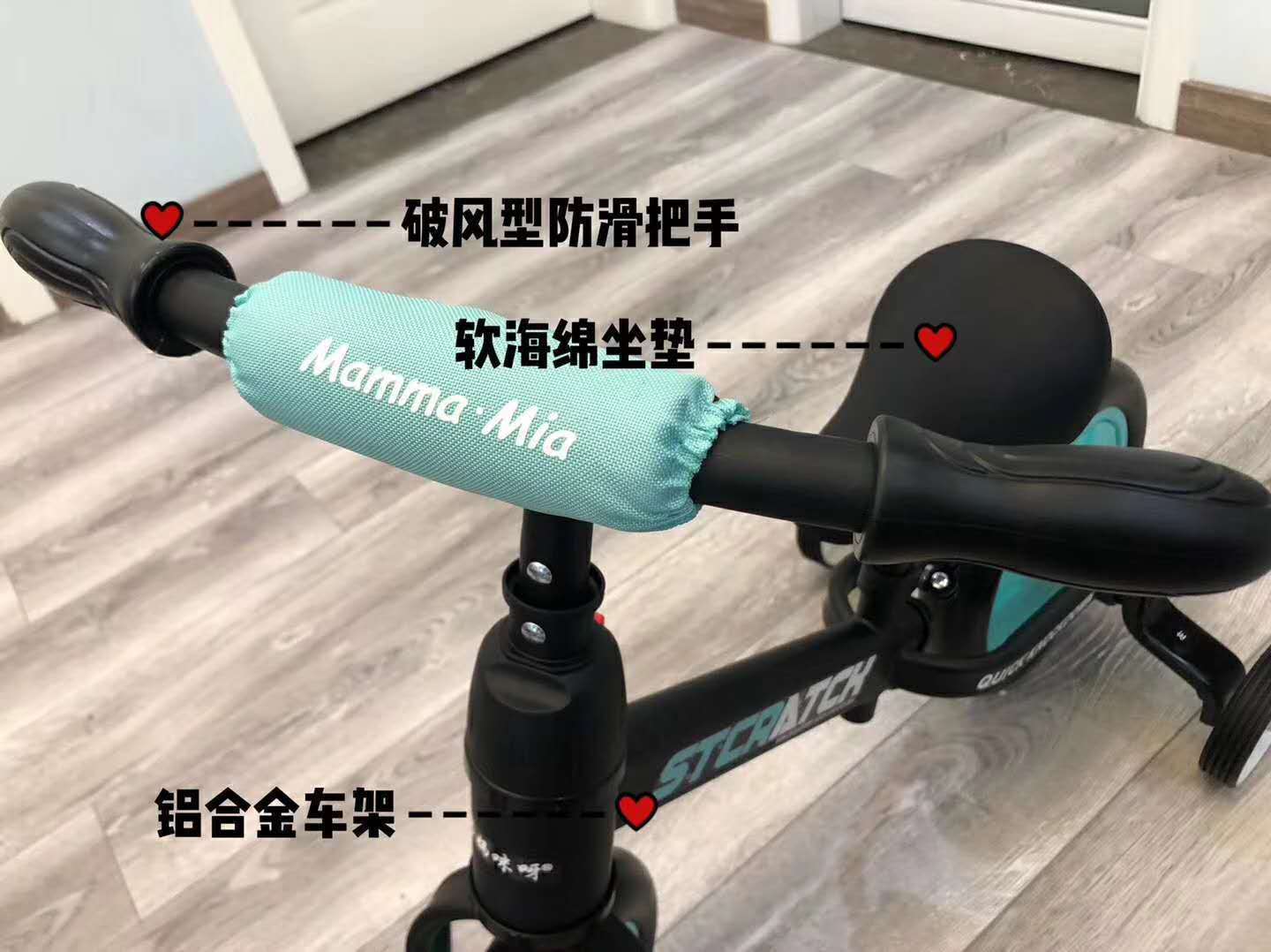 Mom Mia Three-in-One Balance Car Children&#039;s Self-Scooter 1-3-6 No Pedal Kids Balance Bike One Piece Baby Bike