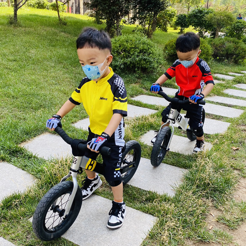 Customized Summer Children's Cycling Clothing Balance Car Long Short Sleeve Quick-Drying Breathable  Baby Bike