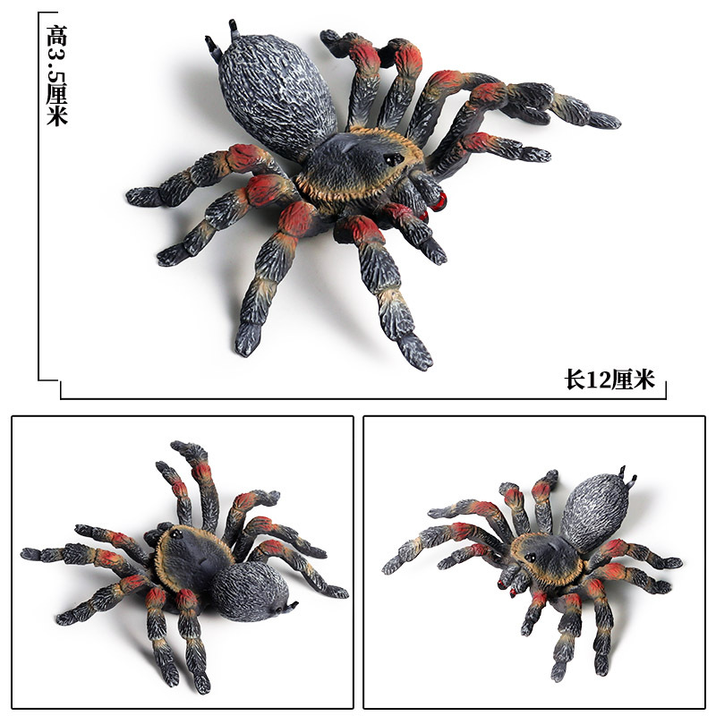 Halloween Trick Toy Simulation Spider Poisonous Spider Insect Animal Model Children&#039;s Toy Plastic Ornament Gift