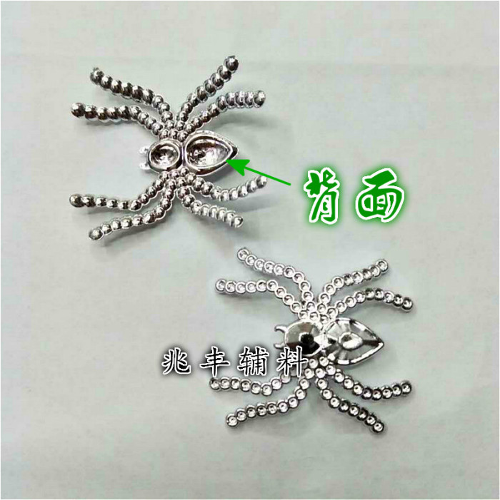 Wholesale plastic spider plating decorative buckle waist buckle Halloween accessories accessories Wholesale plastic spider plating decorative buckle waist buckle Halloween accessories accessories