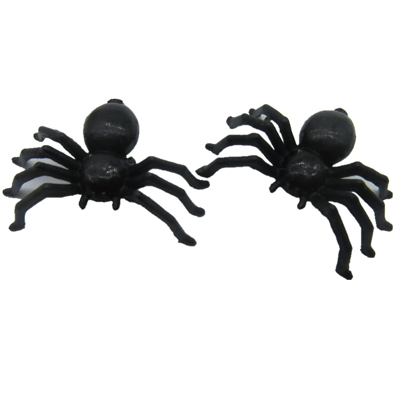 Fake spider halloween spider plastic spider 12 styles can be mixed amazon cross-border toys
