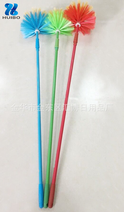 Factory Direct Sales Plastic Broom Manufacturer Foreign Trade Dust Brush Spider Web Brush Ceiling Brush