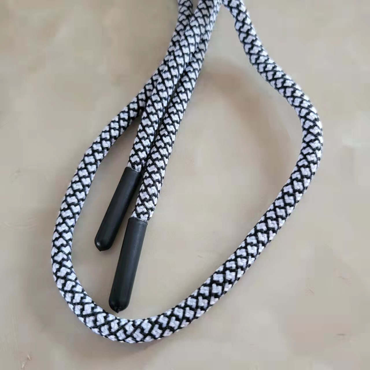 Factory Supply 5mm Snake Pattern round Core Trousers Waist Rope Spider Pattern Drawstring Plastic Bullet Hat Rope