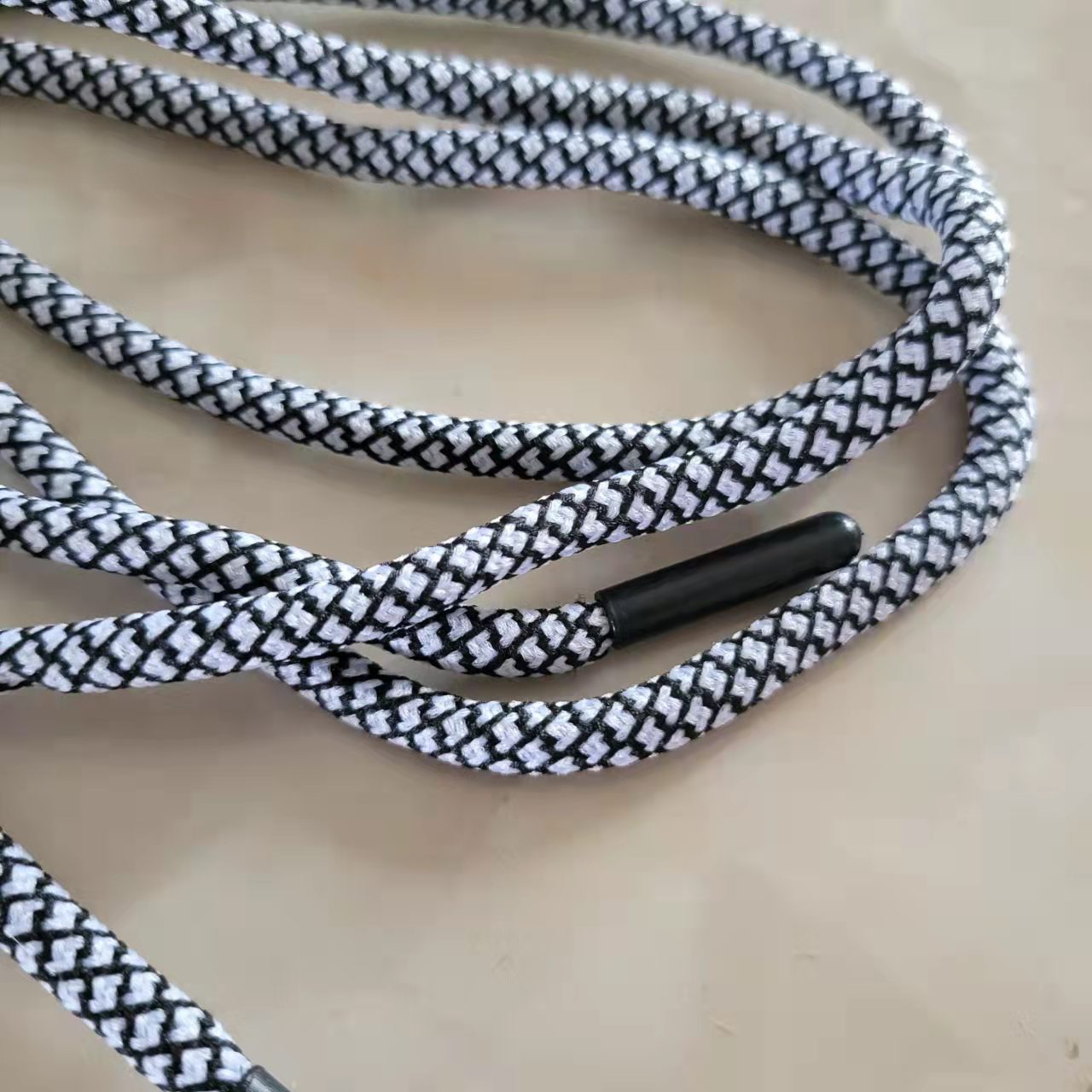 Factory Supply 5mm Snake Pattern round Core Trousers Waist Rope Spider Pattern Drawstring Plastic Bullet Hat Rope