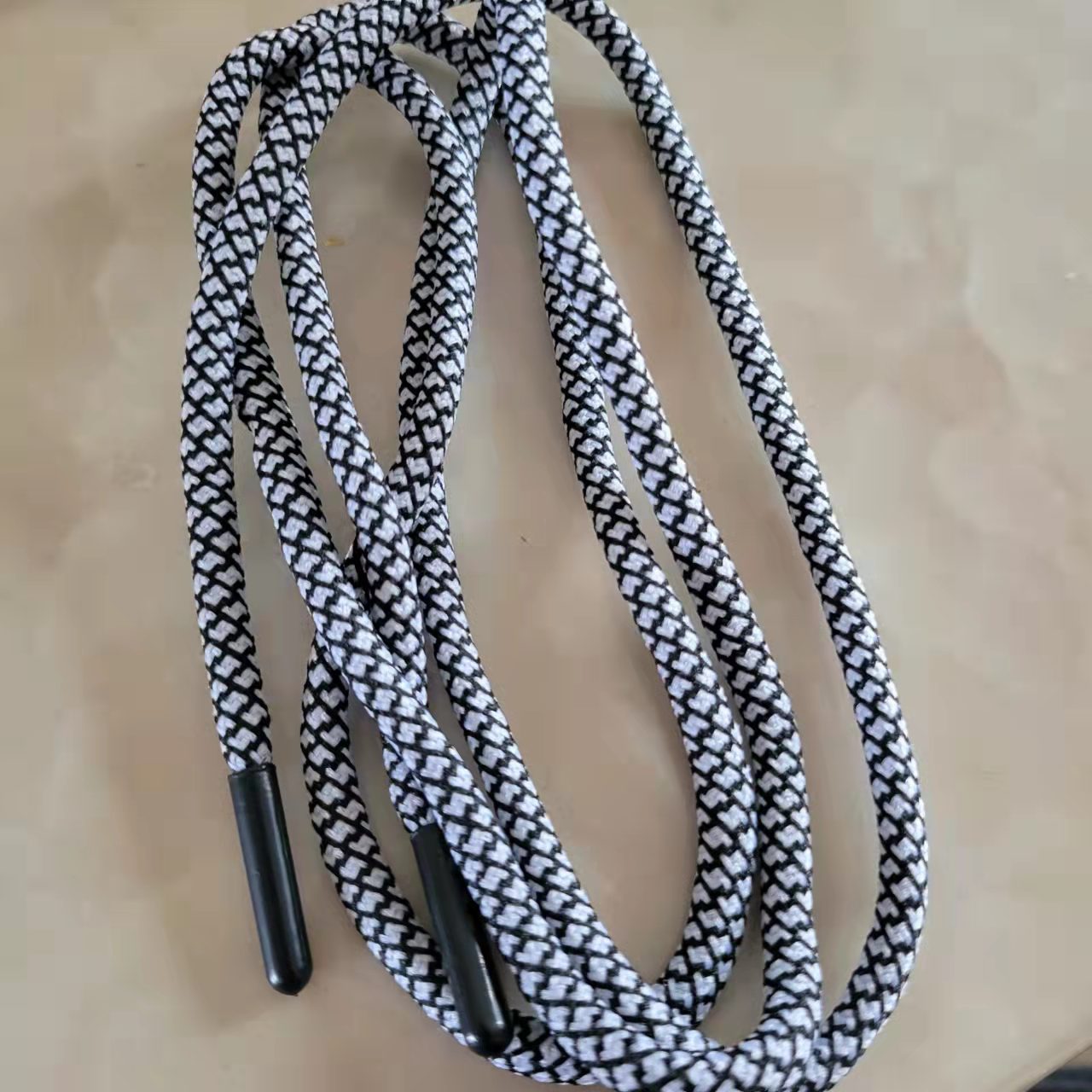 Factory Supply 5mm Snake Pattern round Core Trousers Waist Rope Spider Pattern Drawstring Plastic Bullet Hat Rope
