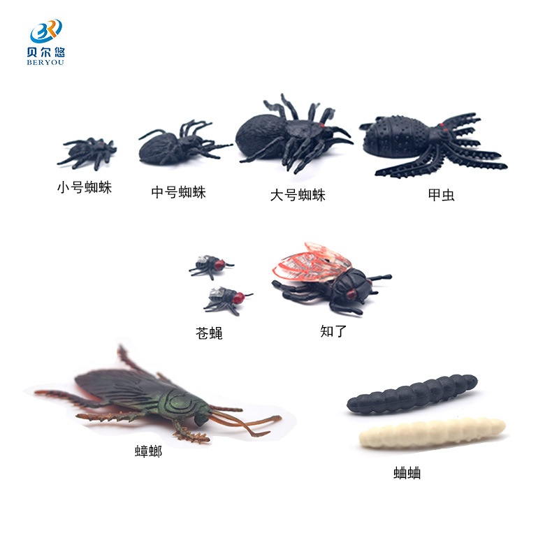 Plastic Simulation Insect Model False Knowing Cockroach Spider Fly Beetle Trick Scary Toy
