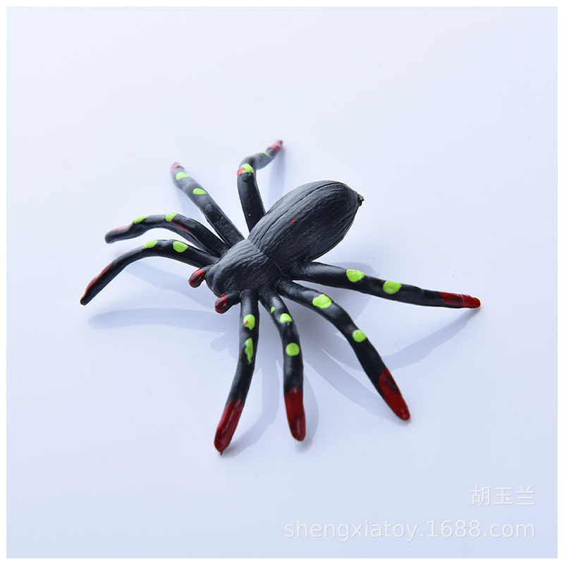 Halloween Haunted House Decoration Whole Toy Plastic Simulation Spider Party Dress up Props Agelena