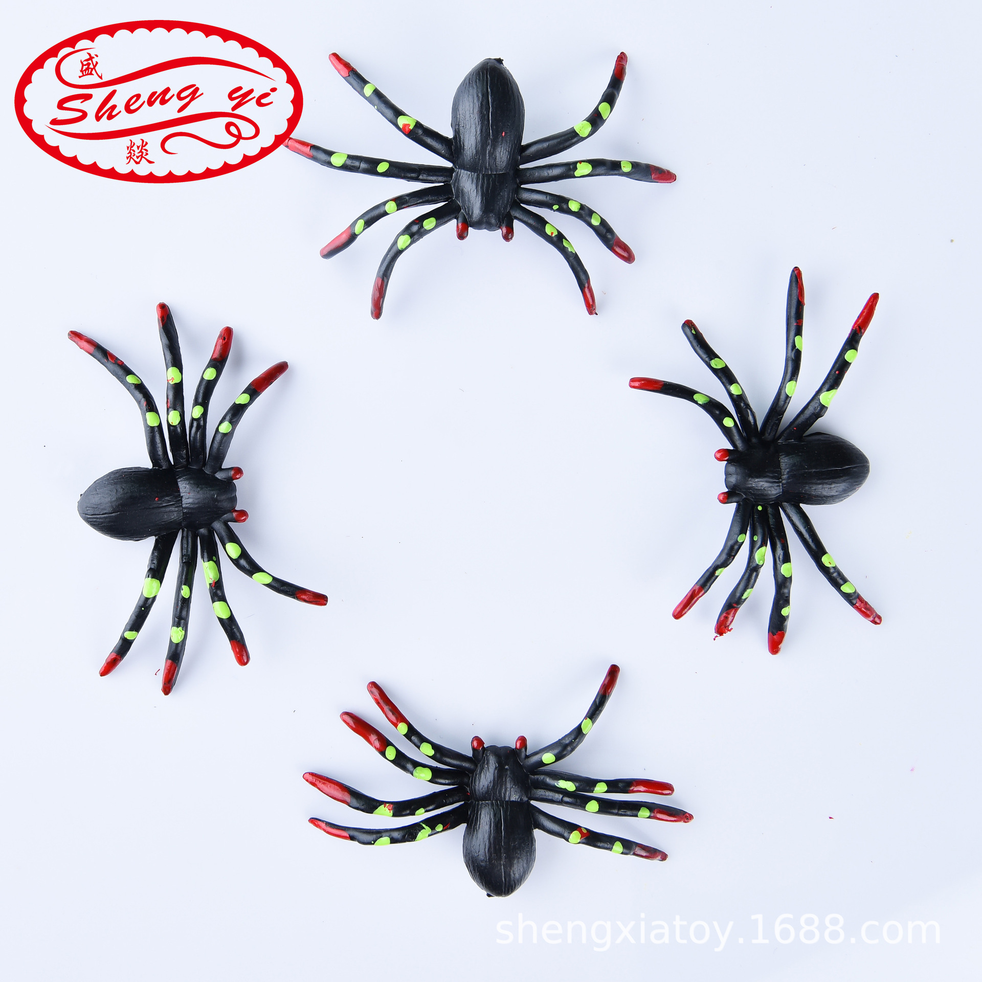 Halloween Haunted House Decoration Whole Toy Plastic Simulation Spider Party Dress up Props Agelena