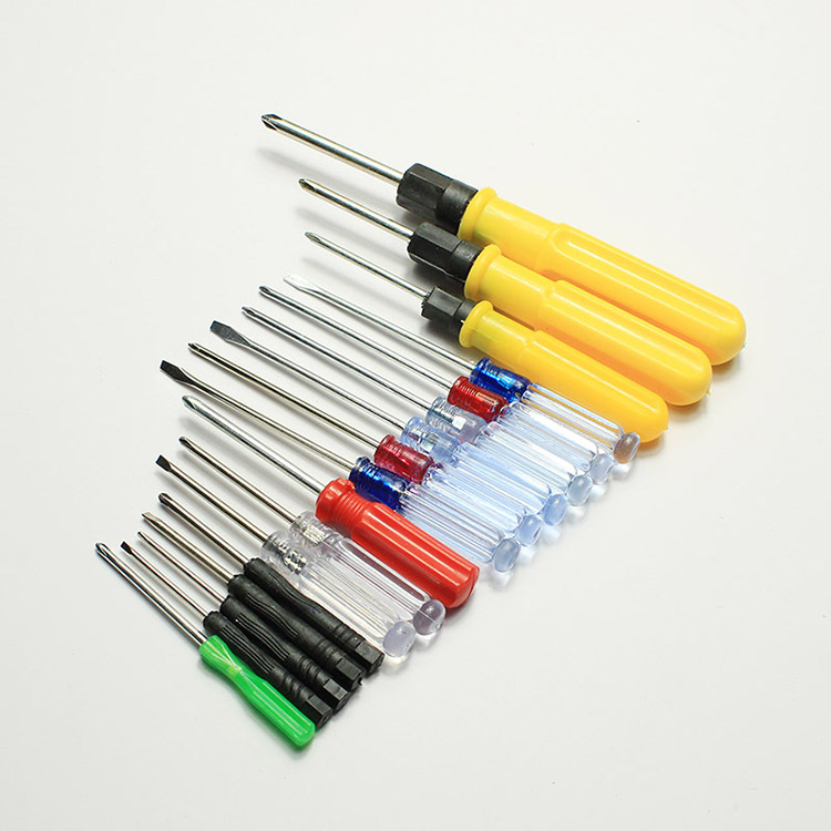 Black Small Screwdriver Crystal Transparent Cross Notebook Screwdriver Toy Magnetic Dual-Use Grenade Word