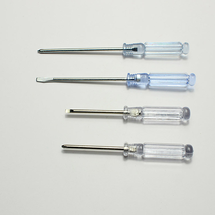 Black Small Screwdriver Crystal Transparent Cross Notebook Screwdriver Toy Magnetic Dual-Use Grenade Word