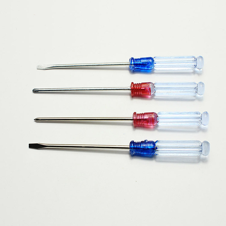 Black Small Screwdriver Crystal Transparent Cross Notebook Screwdriver Toy Magnetic Dual-Use Grenade Word