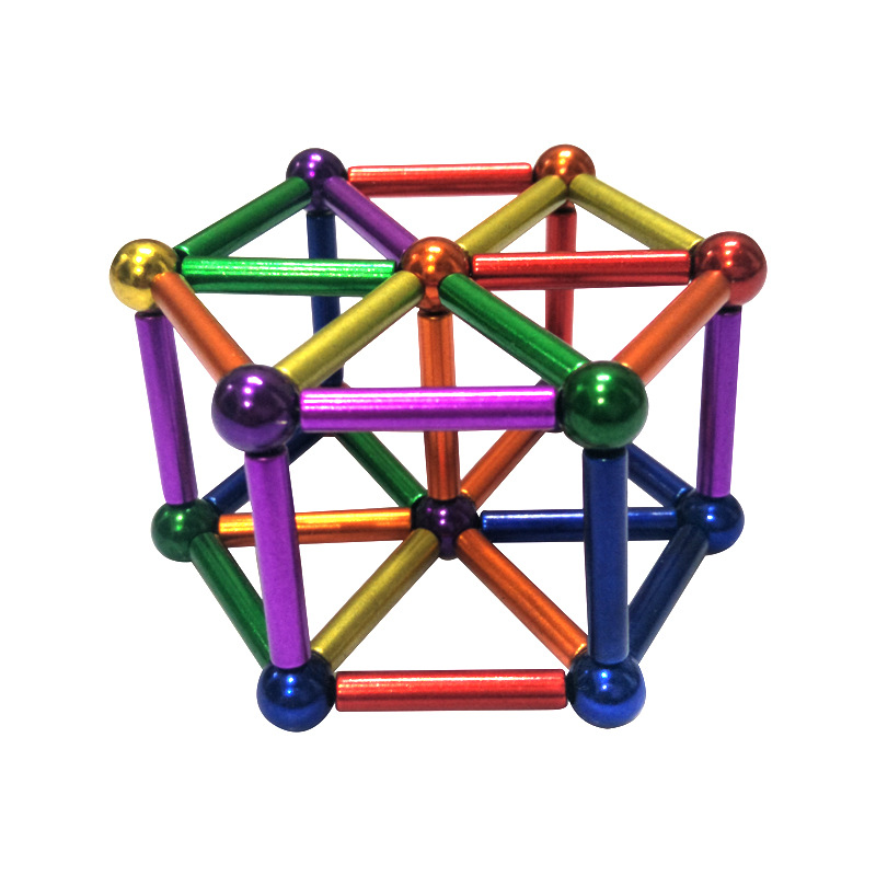Magnetic stick toy Buck ball color Magnetic magnet mp336 rods 27 ball iron box