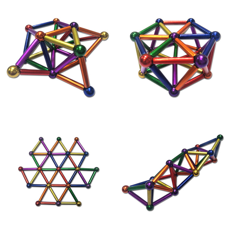 Magnetic stick toy Buck ball color Magnetic magnet mp336 rods 27 ball iron box Magnetic stick toy Buck ball color Magnetic magnet mp336 rods 27 ball iron box
