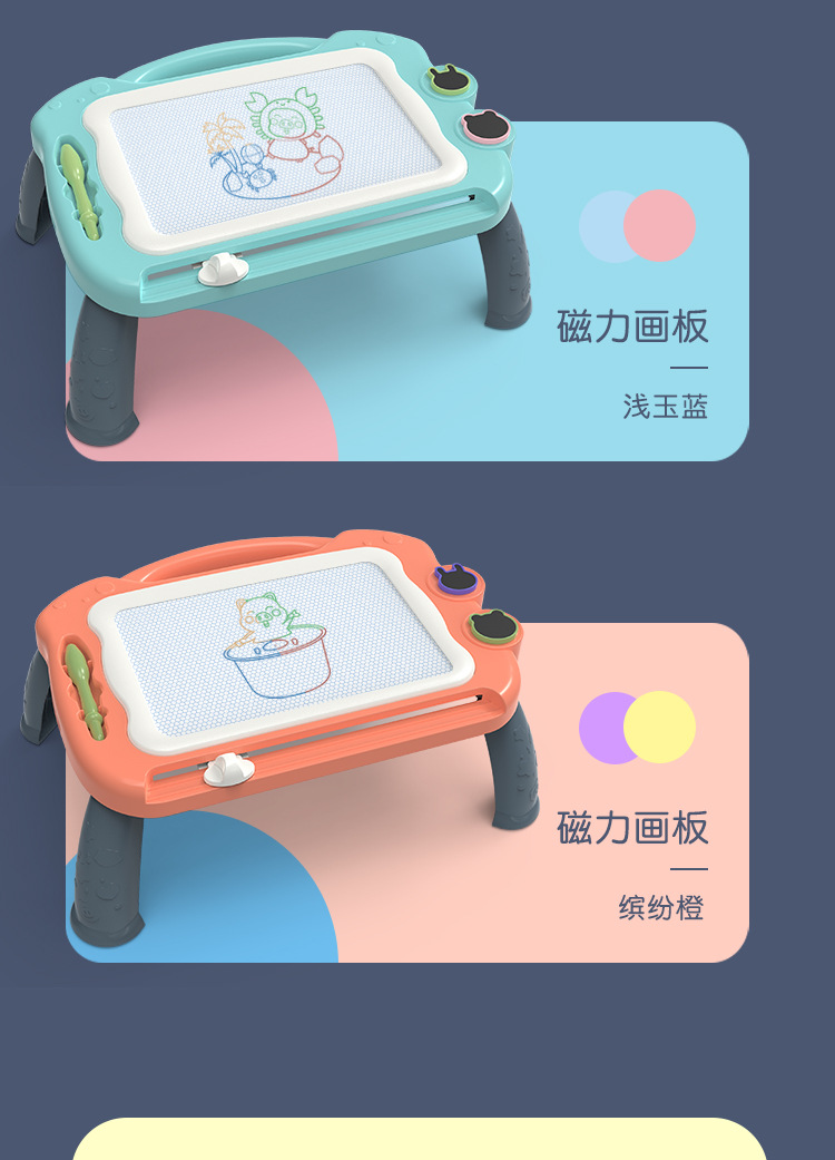 Drawing Board Magnetic Drawing Board Color Little Child Toddler 13 Years Old Toy Men and Women Baby Doodle Board