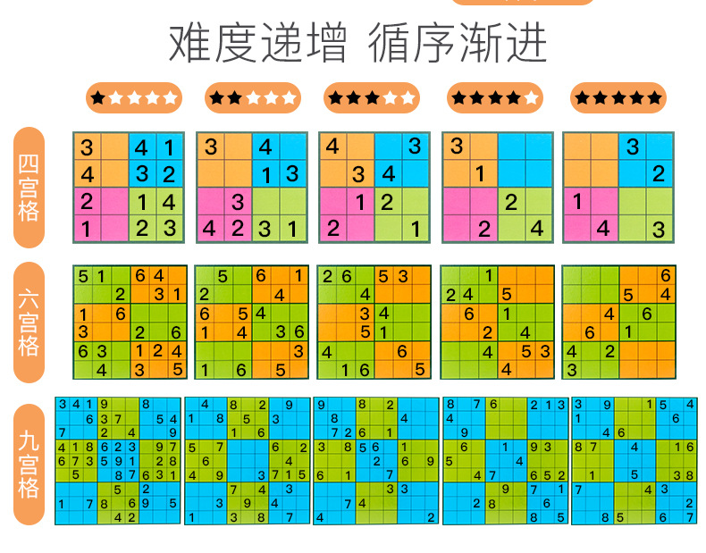 Jiugongge Sudoku Children's Magnetic Sudoku Game Primary School Students' Thinking Training Magnetic Toy