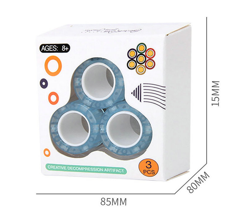 Cross-Border E-Commerce Decompression Toy Magnetic Bracelet Ring 360-Degree Rotating Decompression Fingertip gyro Cross-Border E-Commerce Decompression Toy Magnetic Bracelet Ring 360-Degree Rotating Decompression Fingertip gyro
