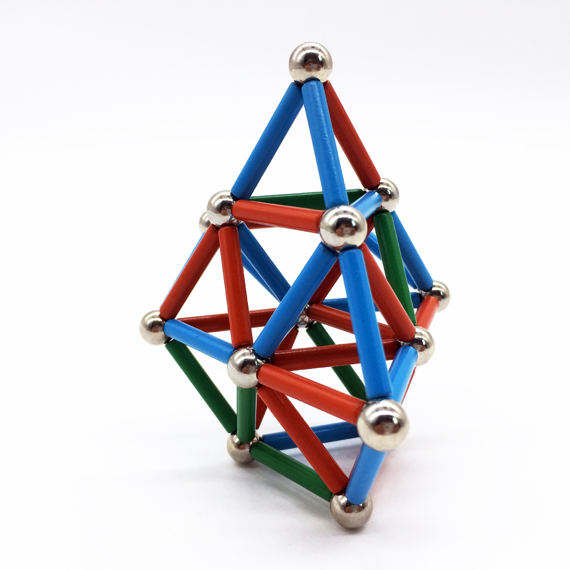 Buck Ball Silver Color Color Magnetic Rod Set 36 Sticks 27 Ductile Iron Boxed Assembling Building Blocks Fancy Toy
