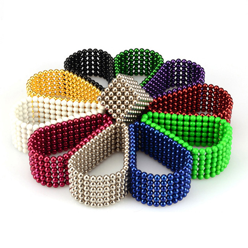  Fancy Toy Color Buck Ball 5mm216 3mm Magnetic Ball Relaxation Creative DIY Gift