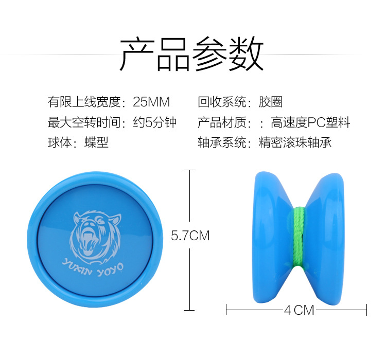 Yuxin Science and Education Kuyou Yo-Yo Primary School Entrance Hot Selling Children's Toys Blister YOYO Ball