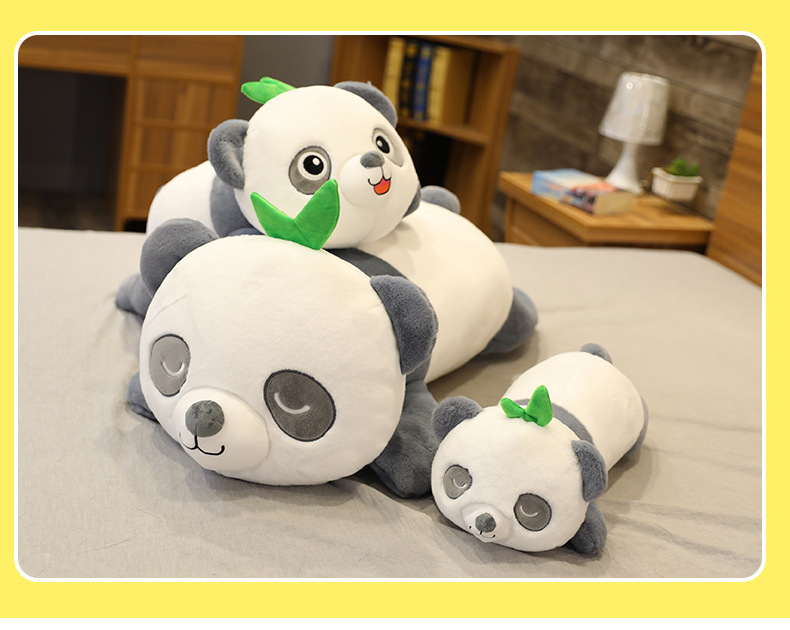 Bamboo Leaf Panda Doll Plush ToysBlack and White Giant Panda Doll Scenic Spot Souvenir Children's Birthday Gifts Bamboo Leaf Panda Doll Plush ToysBlack and White Giant Panda Doll Scenic Spot Souvenir Children's Birthday Gifts