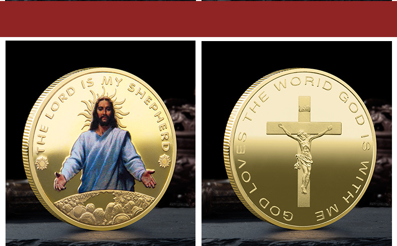Commemorative Coin Foreign Trade GoldPlated Silver Coins Religious Belief Souvenir Coin Collection Currently Available Commemorative Coin Foreign Trade GoldPlated Silver Coins Religious Belief Souvenir Coin Collection Currently Available