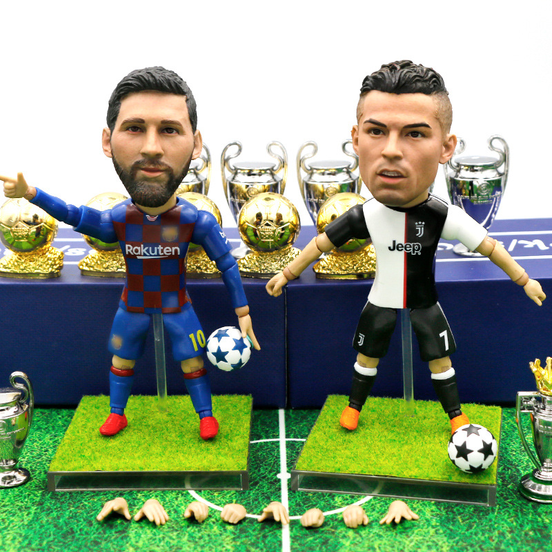 C Romesineymar Bogba Football Doll Garage Kit Soldier Real Madrid Juve Souvenir Model Ornaments