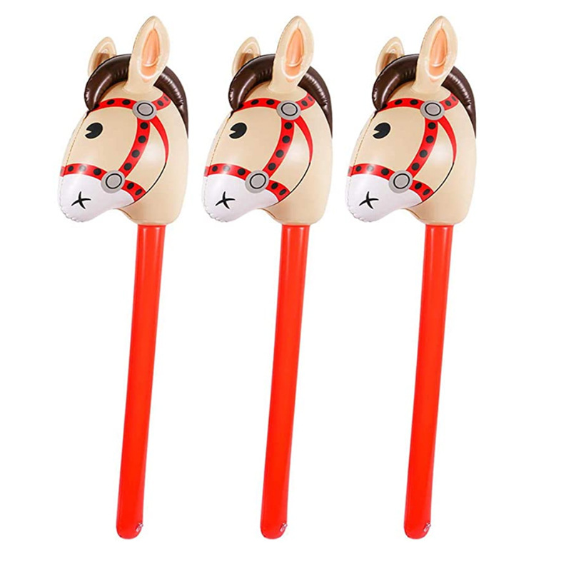 Amazon is selling inflatable horse head stick, horse head stick, children's riding stick, and refueling stick Amazon is selling inflatable horse head stick, horse head stick, children's riding stick, and refueling stick