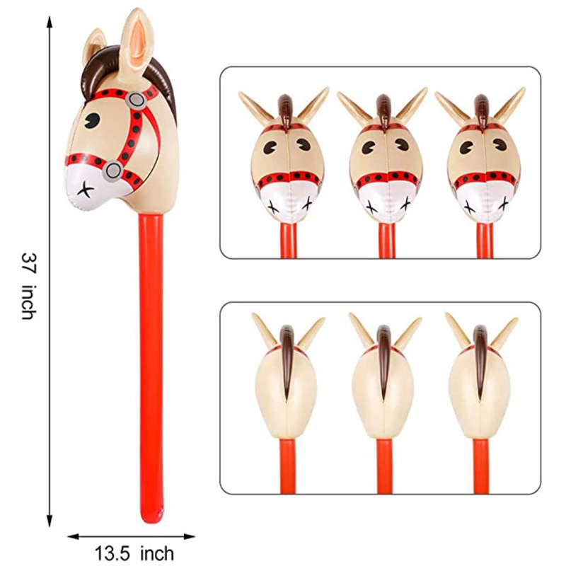 Amazon is selling inflatable horse head stick, horse head stick, children's riding stick, and refueling stick Amazon is selling inflatable horse head stick, horse head stick, children's riding stick, and refueling stick