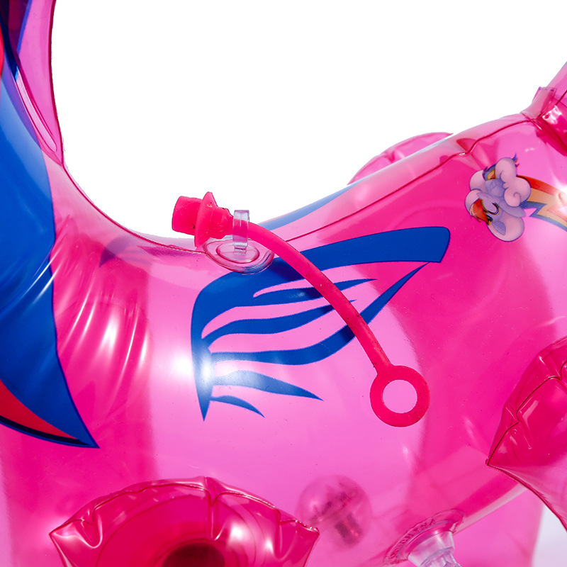 Factory Direct Sales Children&#039;s Inflatable Toys Wholesale Rainbow Horse Luminous Inflatable Horse with Elastic Rope Frog