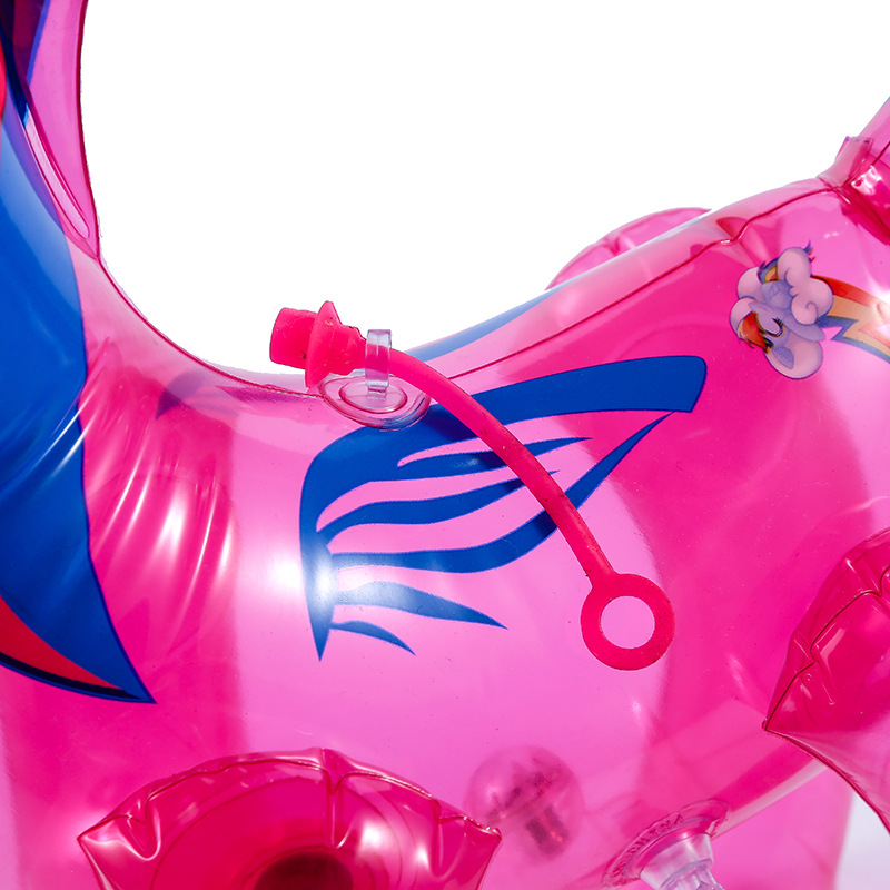 Manufacturers direct children inflatable toys wholesale Rainbow horse glow inflatable horse with elastic rope frog