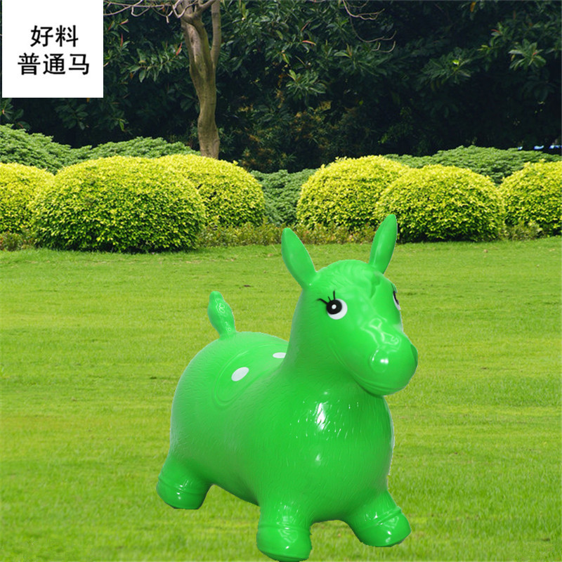 Horse riding inflatable Horse Horse children jump jumping horse extra thick jump horse environmental rubber outdoor toys