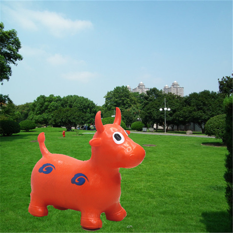 Horse riding inflatable Horse Horse children jump jumping horse extra thick jump horse environmental rubber outdoor toys