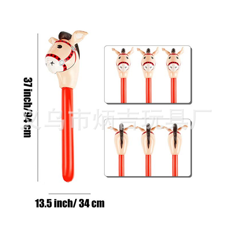 Amazon New Inflatable Horse Head Stick Inflatable Horse Stick Animal Head PVC Children Toy Stick Animal Long Stick Amazon New Inflatable Horse Head Stick Inflatable Horse Stick Animal Head PVC Children Toy Stick Animal Long Stick