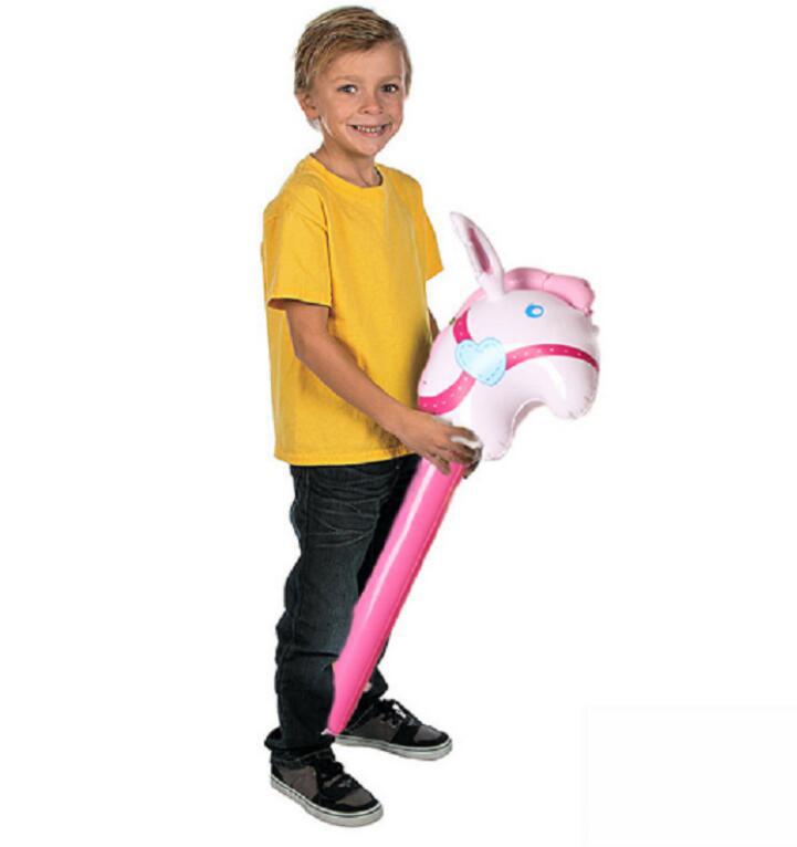PVC Inflatable Horse Head Stick Children's Outdoor Toys Children's Toys Animal Inflatable Long Inflatable Cheering Stick Wholesale PVC Inflatable Horse Head Stick Children's Outdoor Toys Children's Toys Animal Inflatable Long Inflatable Cheering Stick Wholesale
