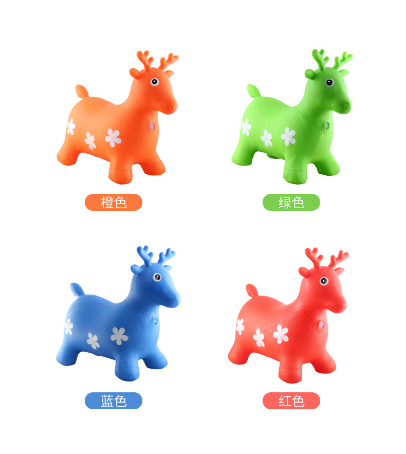 Wholesale Music Jumping Horse PVC Children's Toys Jumping Deer Thickened Explosion-Proof Jumping Animals Mount Inflatable Horse Wholesale Music Jumping Horse PVC Children's Toys Jumping Deer Thickened Explosion-Proof Jumping Animals Mount Inflatable Horse