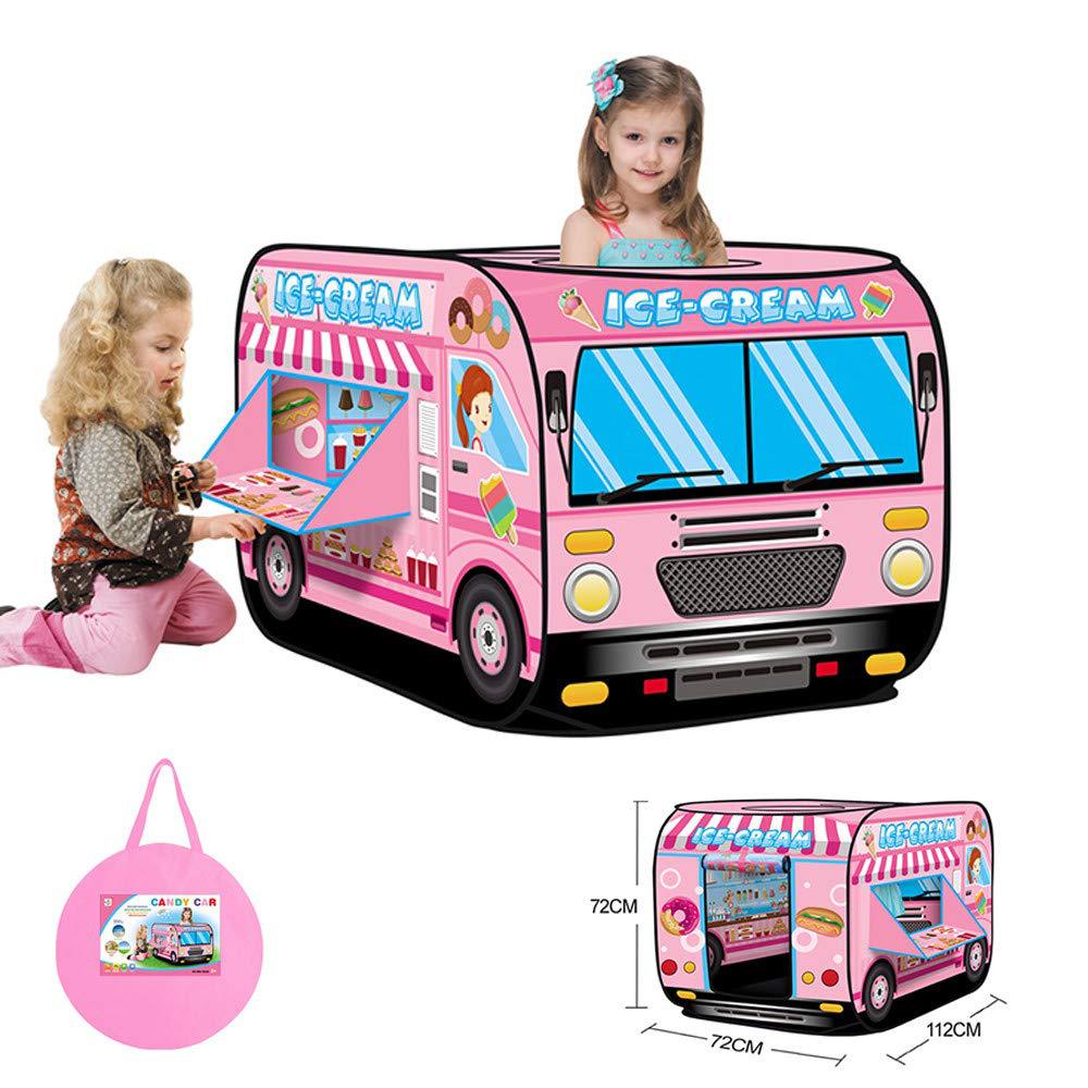 Children&#039;s Tent Game House Ice Cream Car Dessert Cake Shop Play House Toy Police Car Tank Love Car