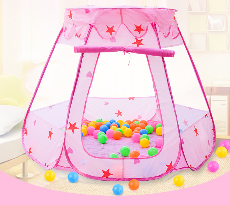 Ocean Ball Pool Princess House Foldable Game House Six-Sided Tent Indoor and Outdoor Play House Children&#039;s Tent Toys