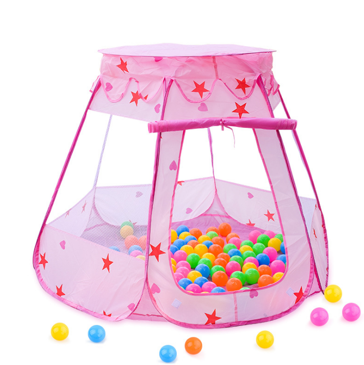 Ocean Ball Pool Princess House Foldable Game House Six-Sided Tent Indoor and Outdoor Play House Children&#039;s Tent Toys