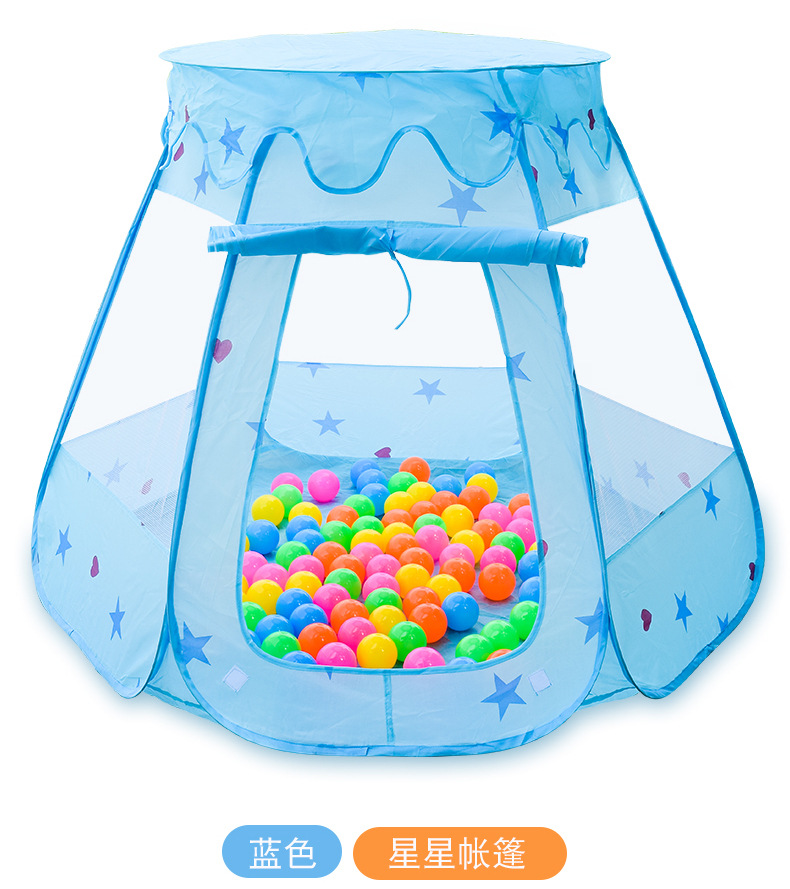 Ocean Ball Pool Princess House Foldable Game House Six-Sided Tent Indoor and Outdoor Play House Children's Tent Toys