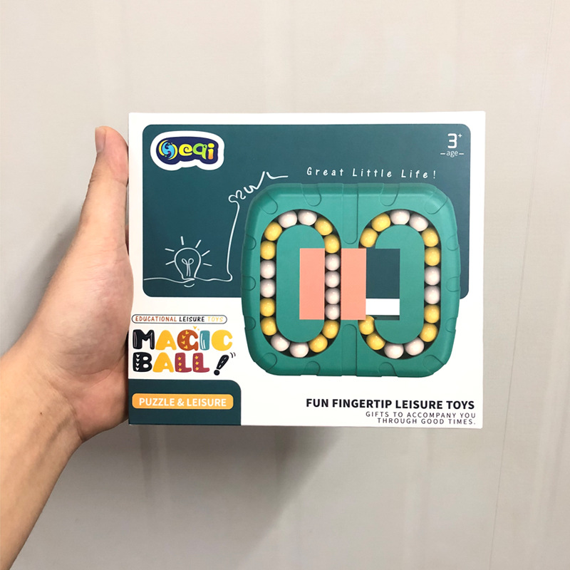 Cross-Border New Rubik&#039;s Cube Magic Bean Decompression Pressure Reduction Toy Creative Rubik&#039;s Cube Intelligence Fingertip Cube Magic Ball Toy Wholesale