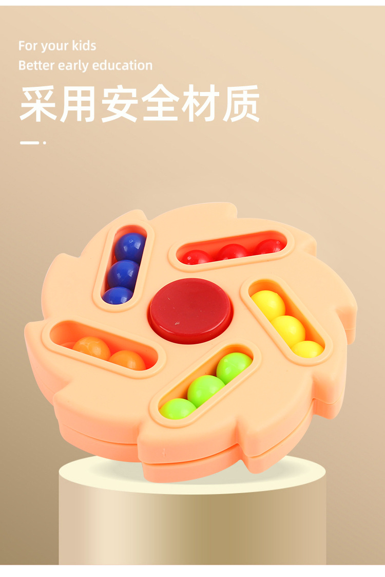 Cross-Border New Rotating Magic Bean Cube Decompression Decompression Fingertip Hand Spinner Children's Ball Plate Rubik's Cube Toy Cross-Border New Rotating Magic Bean Cube Decompression Decompression Fingertip Hand Spinner Children's Ball Plate Rubik's Cube Toy