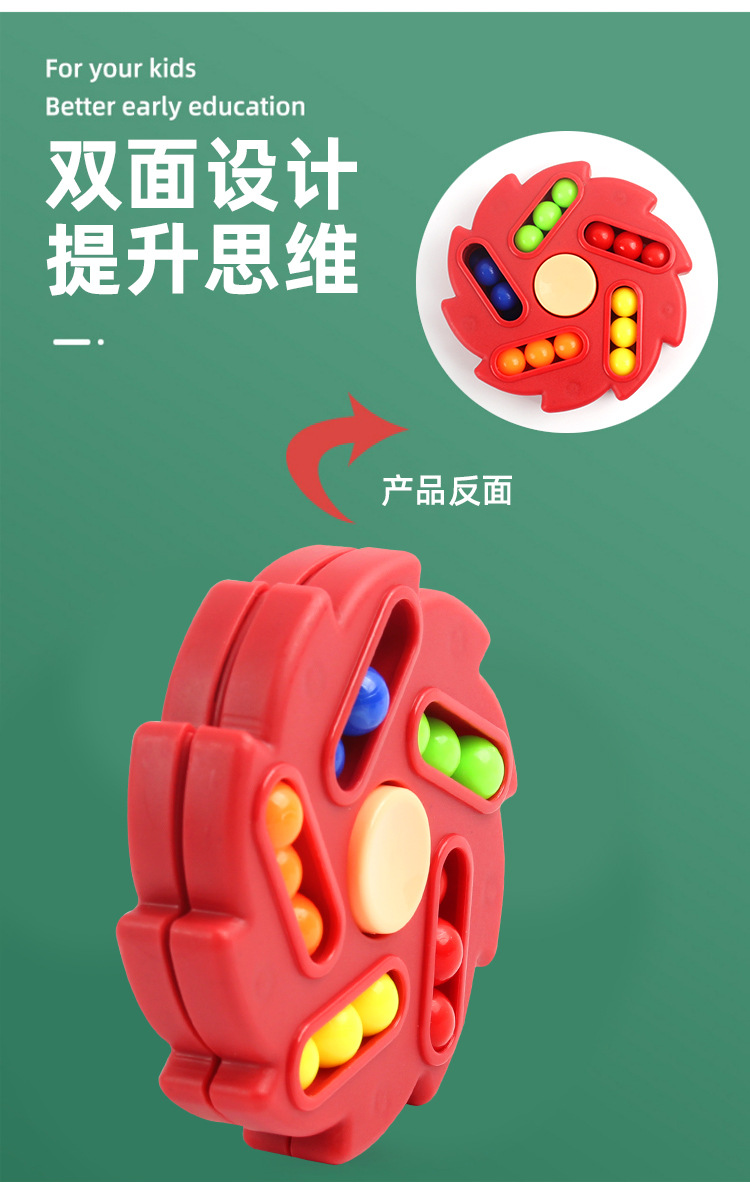 Cross-Border New Rotating Magic Bean Cube Decompression Decompression Fingertip Hand Spinner Children's Ball Plate Rubik's Cube Toy Cross-Border New Rotating Magic Bean Cube Decompression Decompression Fingertip Hand Spinner Children's Ball Plate Rubik's Cube Toy