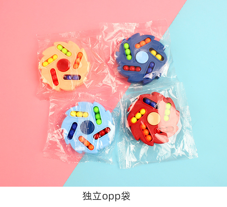 Cross-Border New Rotating Magic Bean Cube Decompression Decompression Fingertip Hand Spinner Children's Ball Plate Rubik's Cube Toy Cross-Border New Rotating Magic Bean Cube Decompression Decompression Fingertip Hand Spinner Children's Ball Plate Rubik's Cube Toy